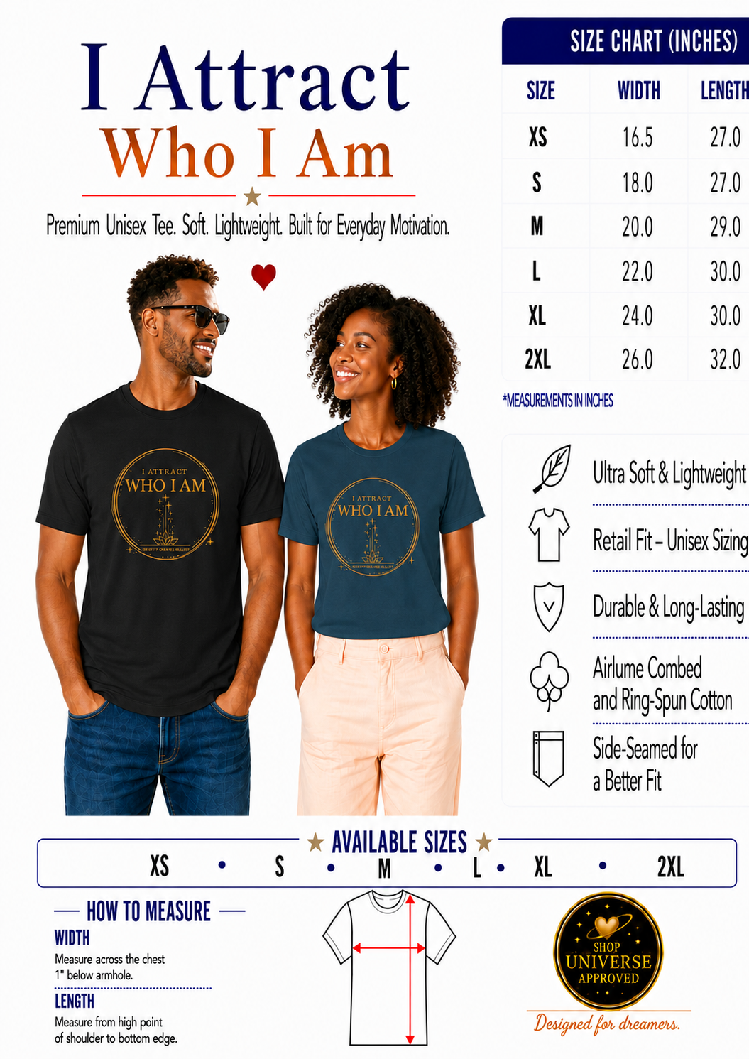 I Attract Who I Am | Unisex Tee