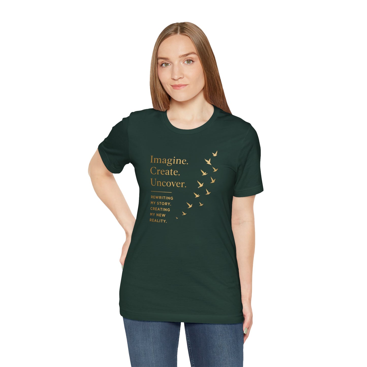 Imagine. Create. Uncover. (Birds) | Unisex Tee