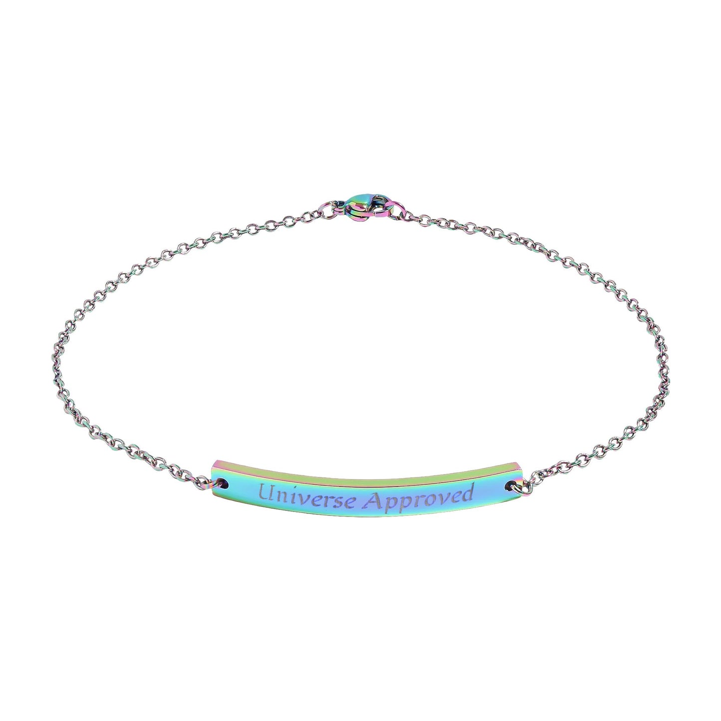 Universe Approved — Engravable Curved Bar Anklet