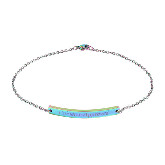 Universe Approved — Engravable Curved Bar Anklet