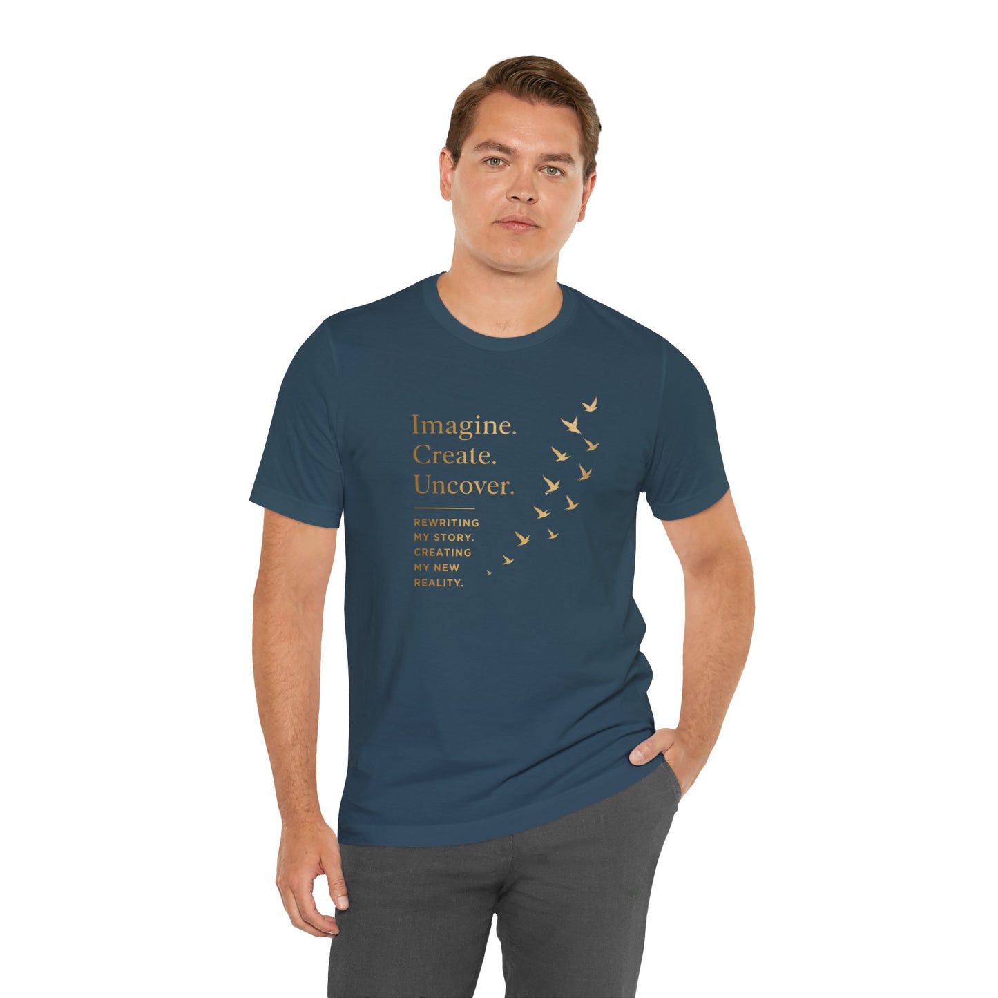 Imagine. Create. Uncover. (Birds) | Unisex Tee