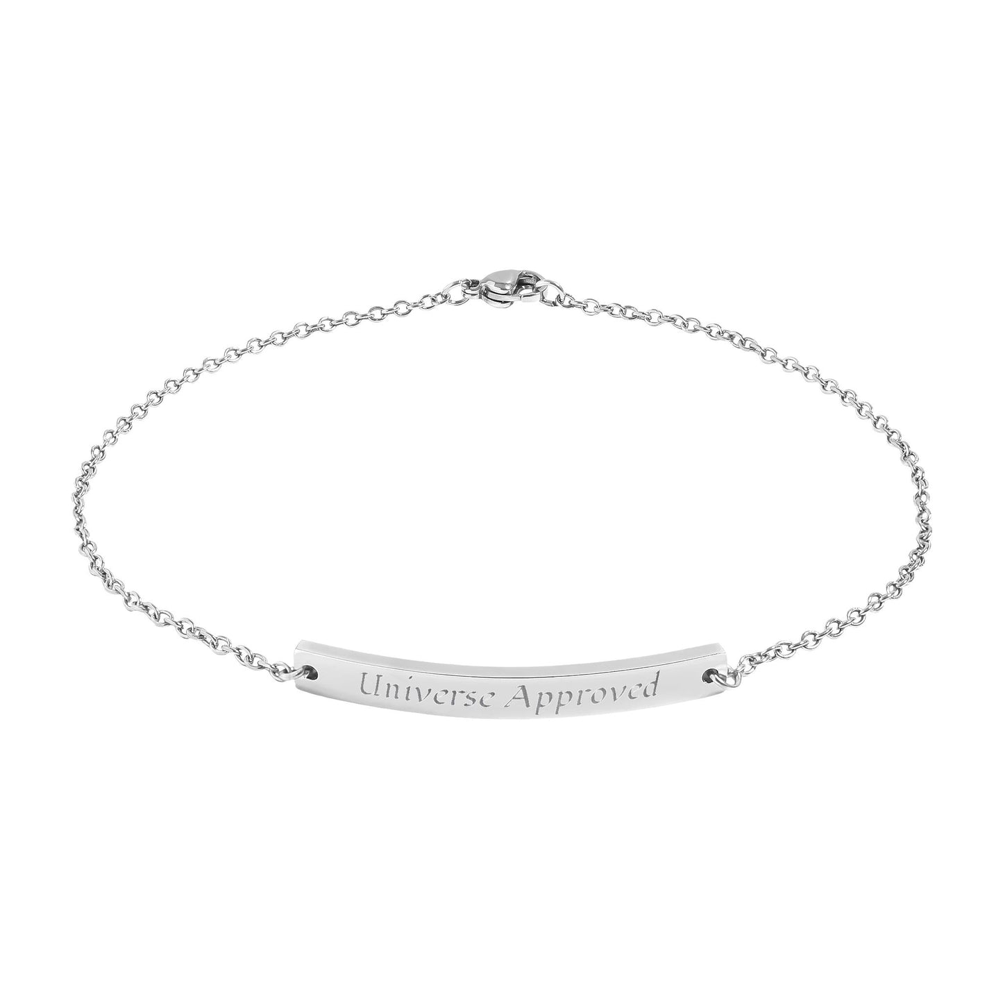 Universe Approved — Engravable Curved Bar Anklet