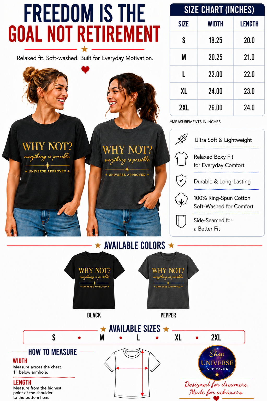 Why Not? Everything is possible | Boxy Tee