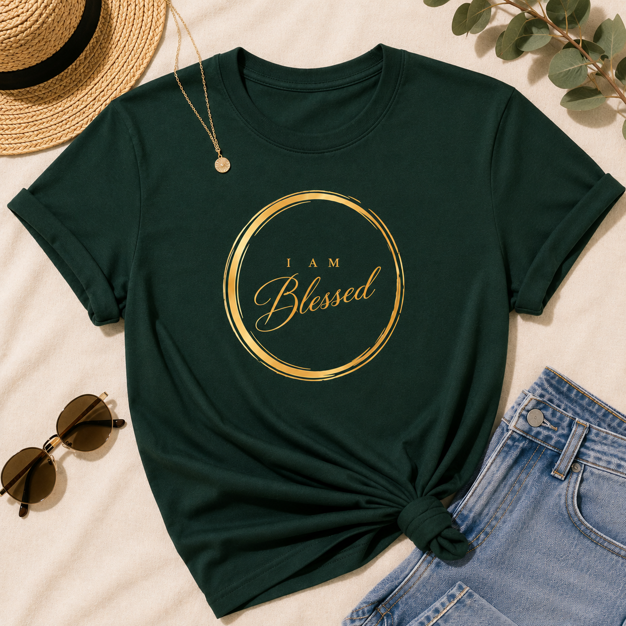 I Am Blessed Unisex Shirt, Affirmation T-shirt, Gratitude Tee, Spiritual Shirt, Positive Affirmation Clothing, Self Love Gift, Inspirational Blessed Tee
