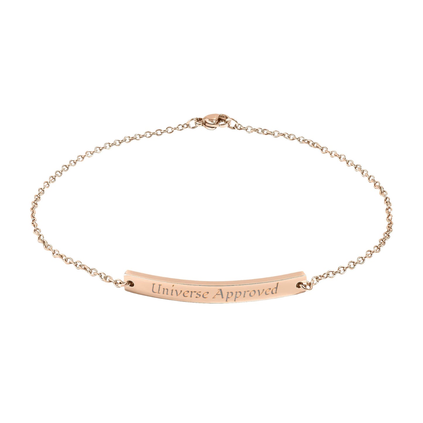 Universe Approved — Engravable Curved Bar Anklet