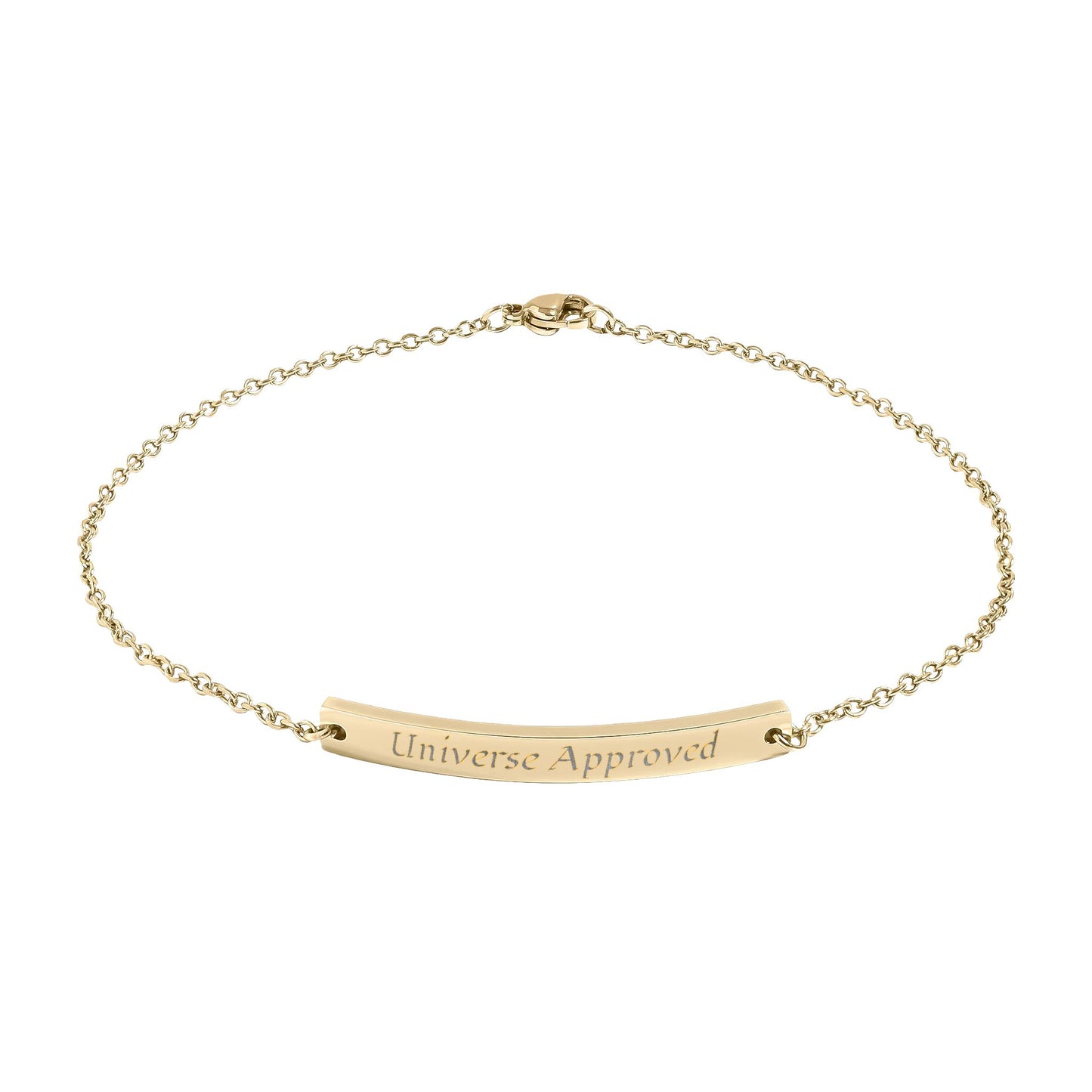 Universe Approved — Engravable Curved Bar Anklet