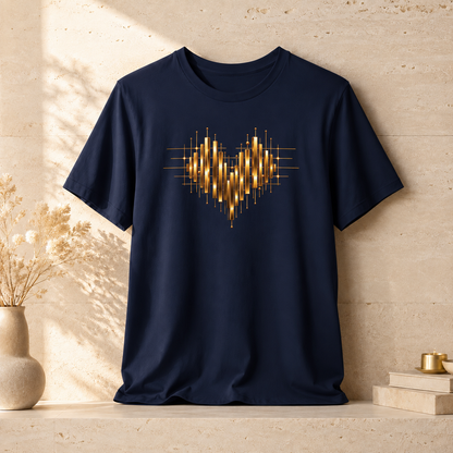 Heart Gold Bars | Unisex Tee