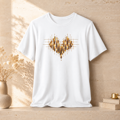Heart Gold Bars | Unisex Tee
