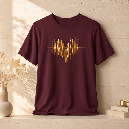 Heart Gold Bars | Unisex Tee