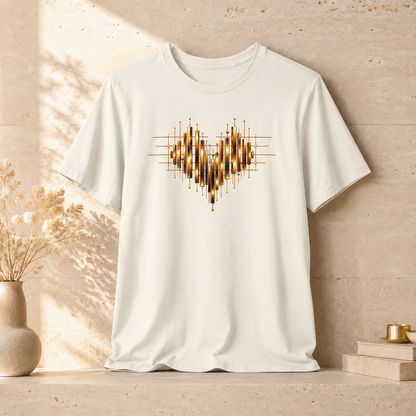 Heart Gold Bars | Unisex Tee
