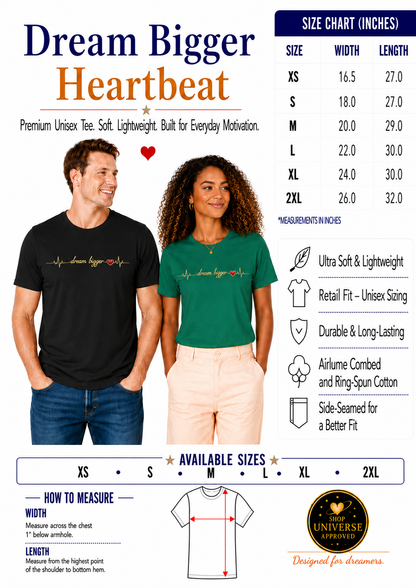 Dream Bigger - Heartbeat | Unisex Tee