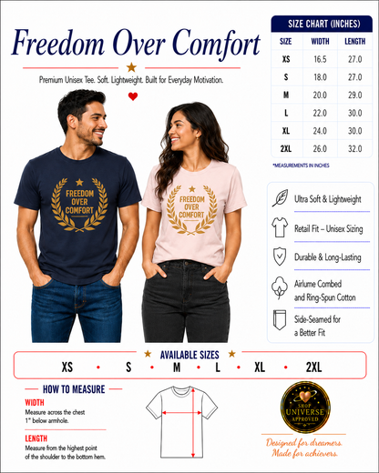 Freedom Over Comfort | Unisex Tee