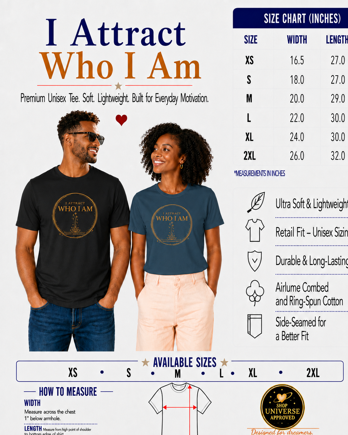 I Attract Who I Am | Unisex Tee