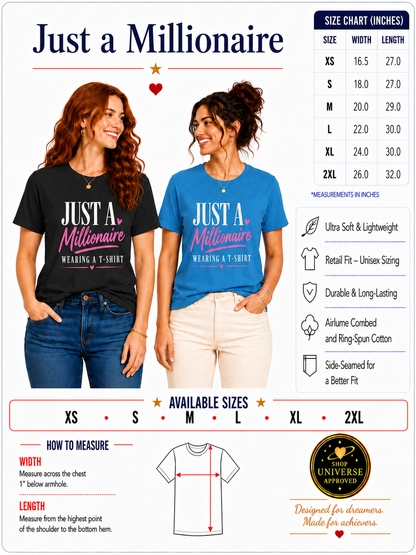 Millionaire Wearing T-Shirt | Unisex Tee
