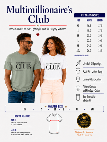 Multimillionaire's Club L | Unisex Tee