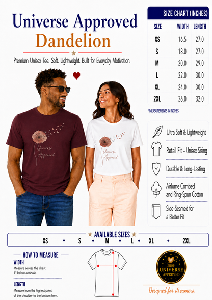 Universe Approved - Dandelion | Unisex Tee